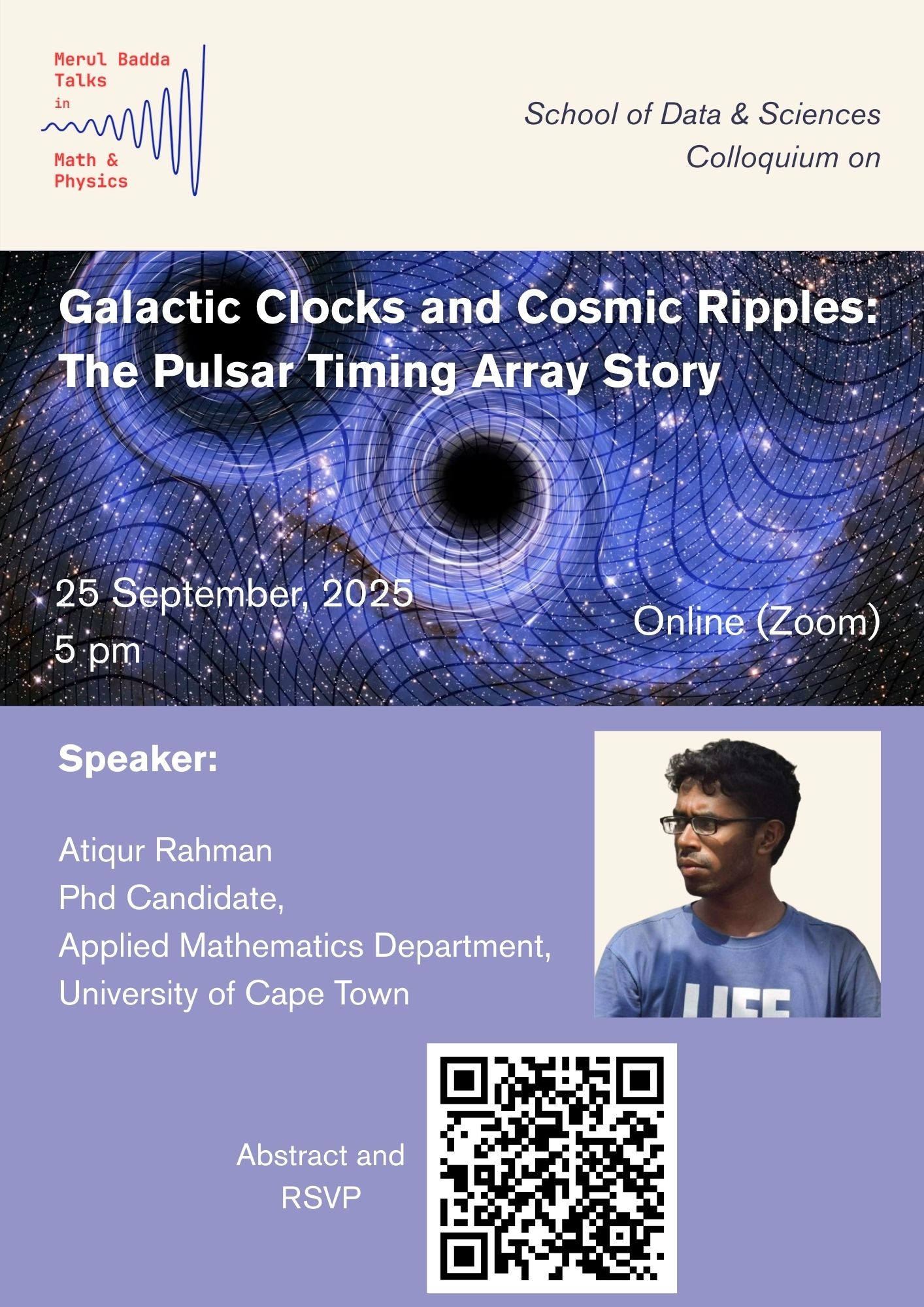 Poster for Galactic Clocks and Cosmic Ripples: The Pulsar Timing Array Story