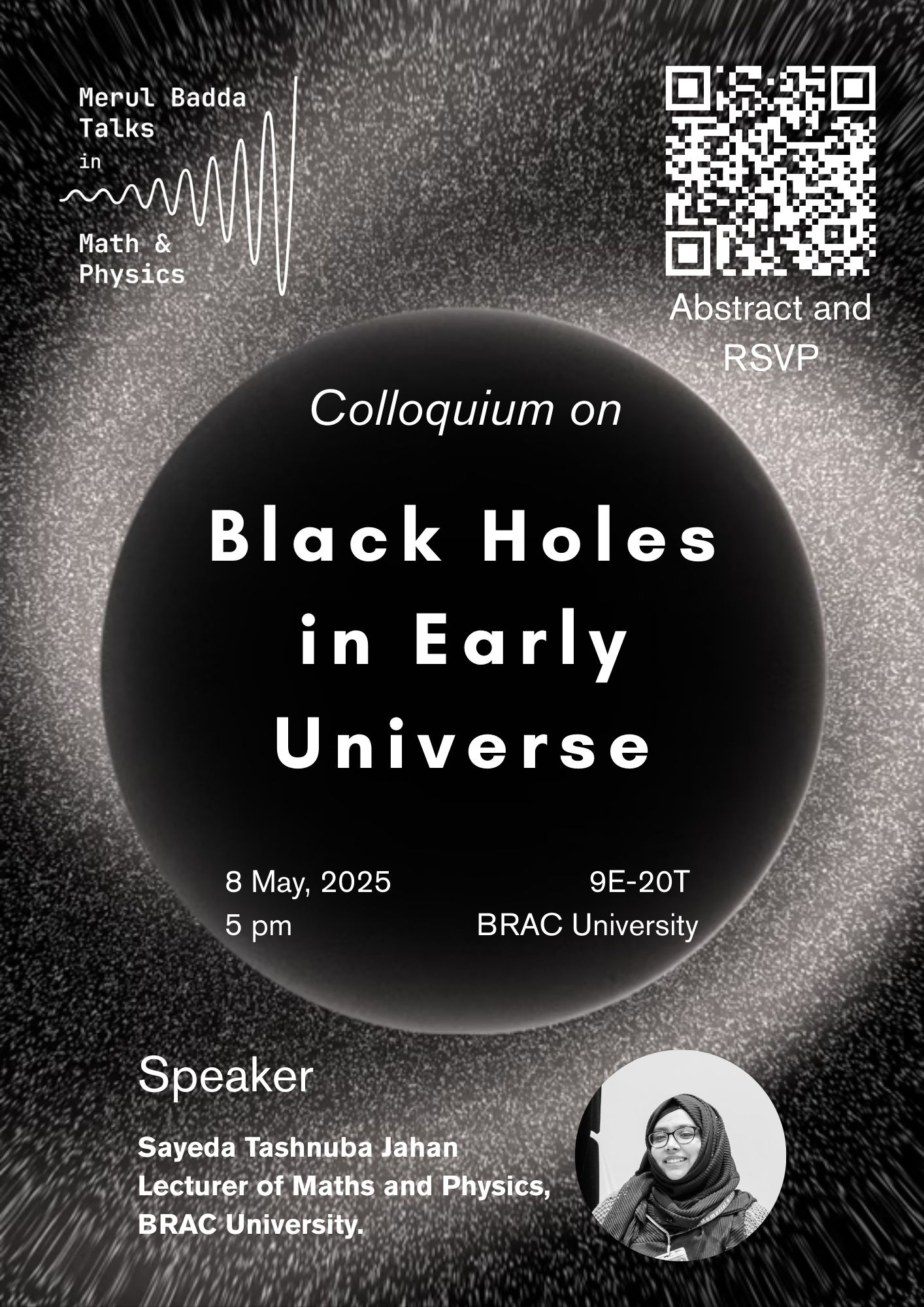 Poster for Black Holes in the Early Universe